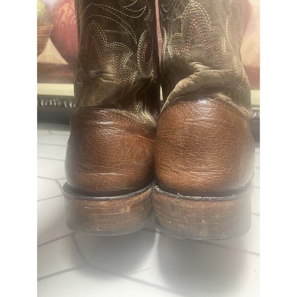 CAVENDER\'S Brown Leather Cowboy BOOTS Men’s Size 11 D main image 5